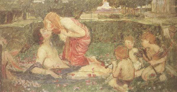 John William Waterhouse Study for  The Awakening of Adonis (mk41)